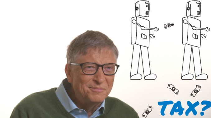 Bill gates propose de taxer les robots dans son interview avec quartz